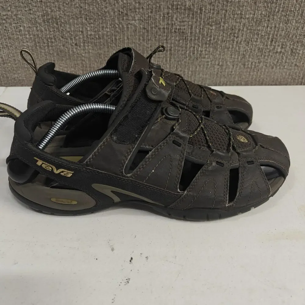 Teva Forebay Men's Sandals Size 11 Hiking Trail Fisherman's Brown Shoes